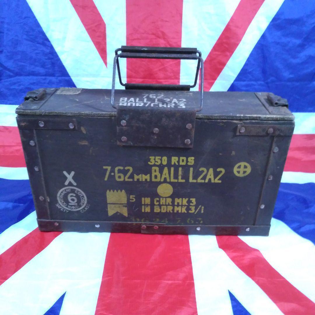 イギリス陸軍 弾薬箱（木製）1960年代製　【大珍品】