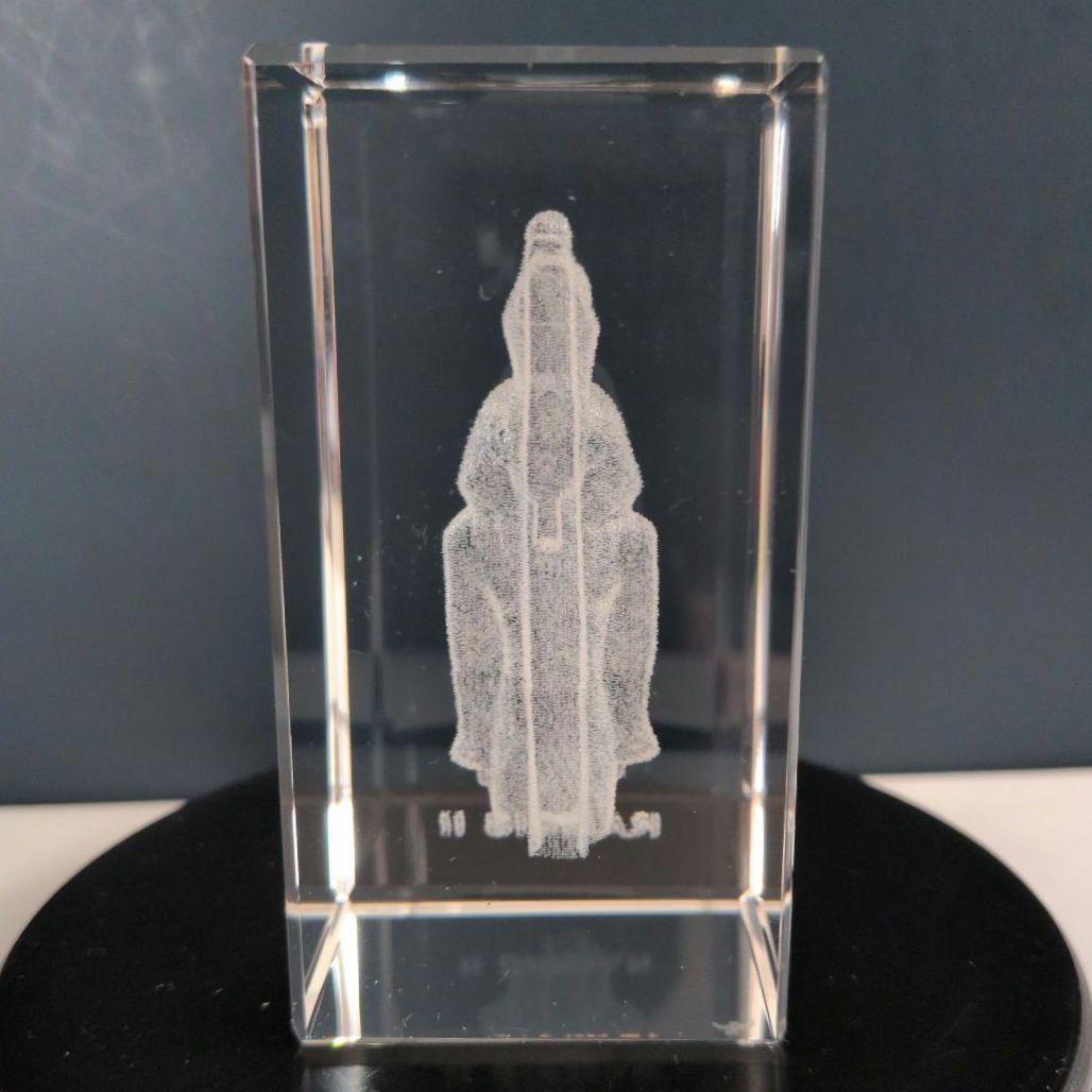 ラムセス２世 クリスタル 置物 エジプト Made in Egypt