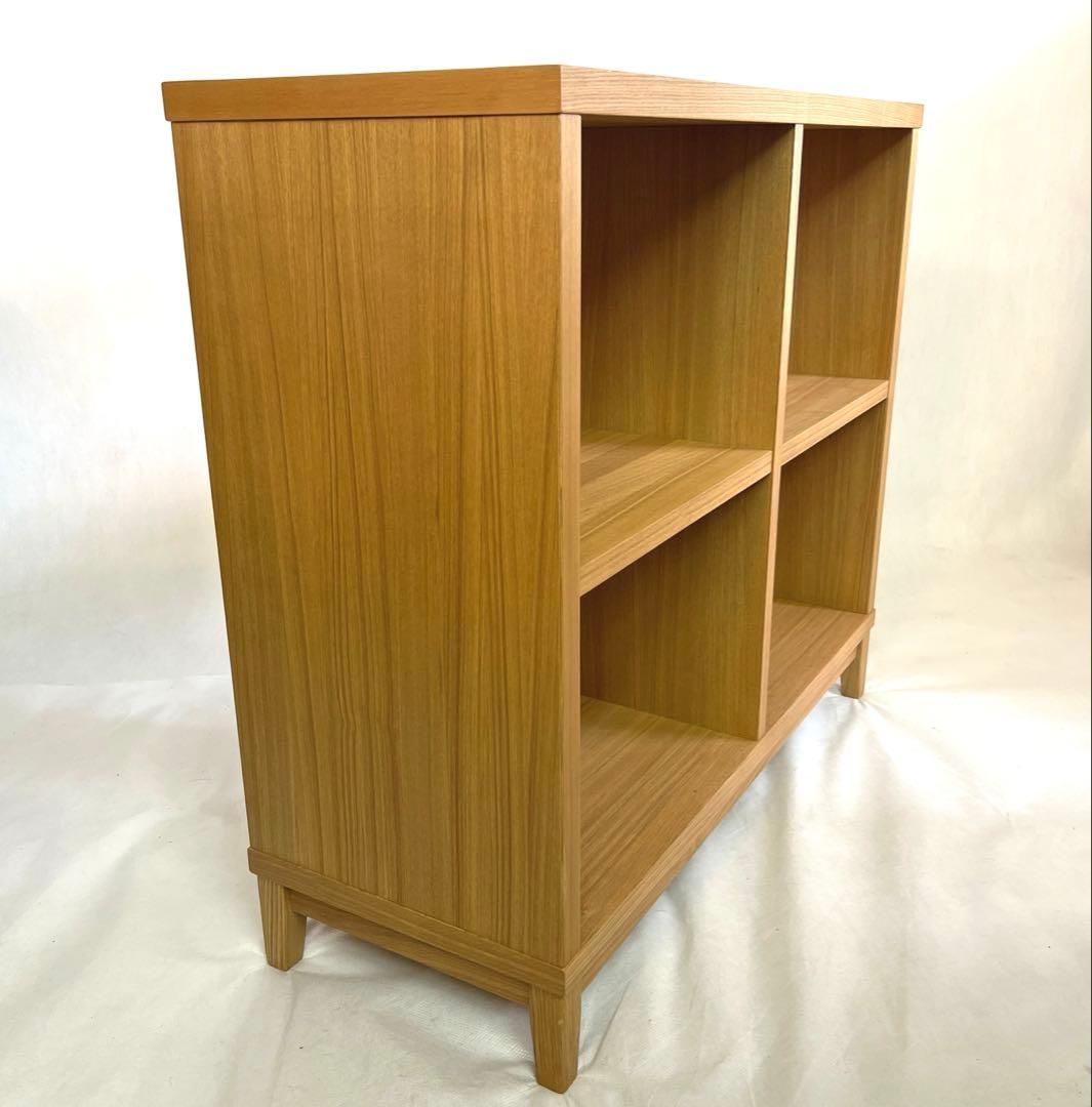 無印良品・MUJI・木製オープンラック 2列2段・横幅100cm