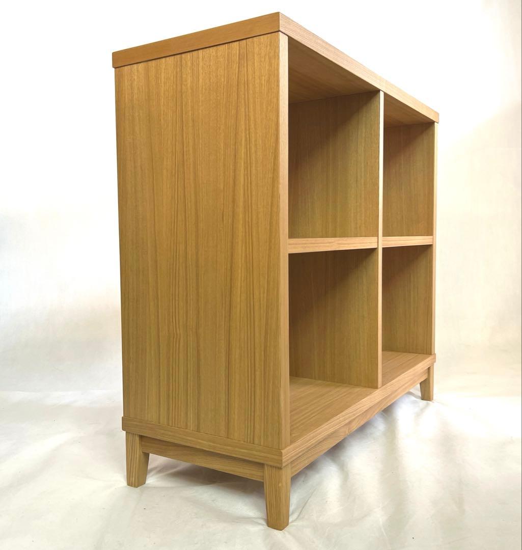 無印良品・MUJI・木製オープンラック 2列2段・横幅100cm