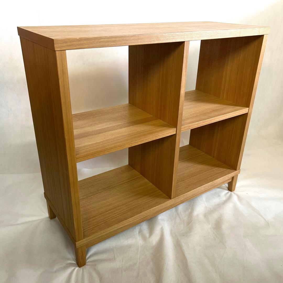無印良品・MUJI・木製オープンラック 2列2段・横幅100cm
