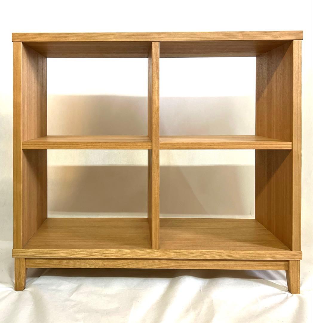 無印良品・MUJI・木製オープンラック 2列2段・横幅100cm