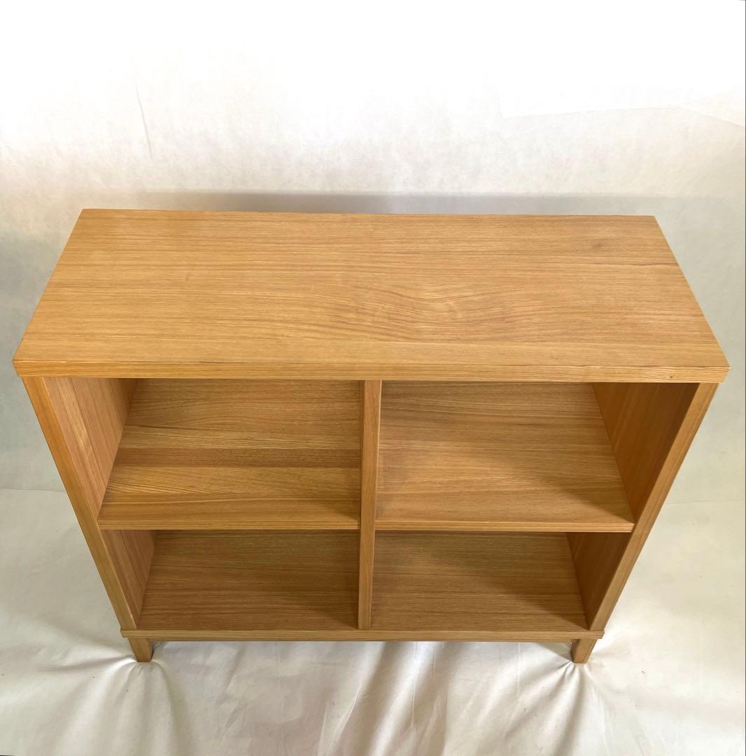無印良品・MUJI・木製オープンラック 2列2段・横幅100cm