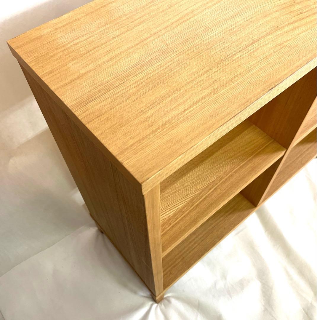 無印良品・MUJI・木製オープンラック 2列2段・横幅100cm