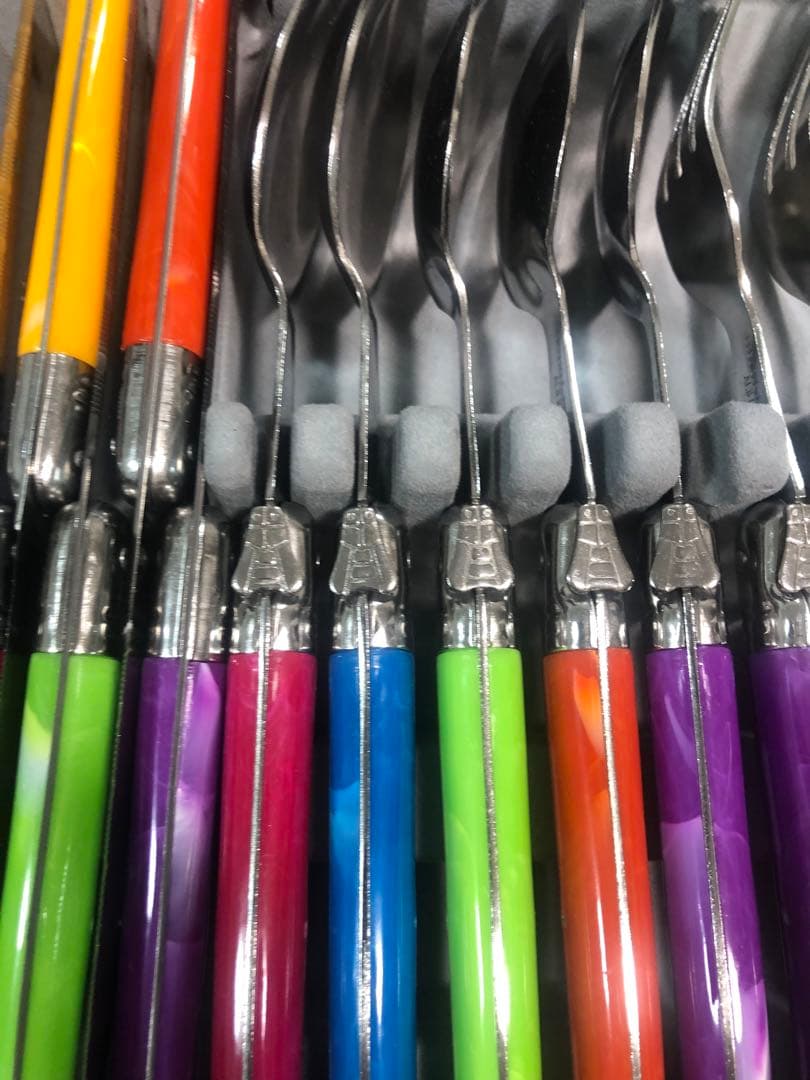 未使用 Laguiole ラギオール カトラリーセット 21本 専用ケース付き