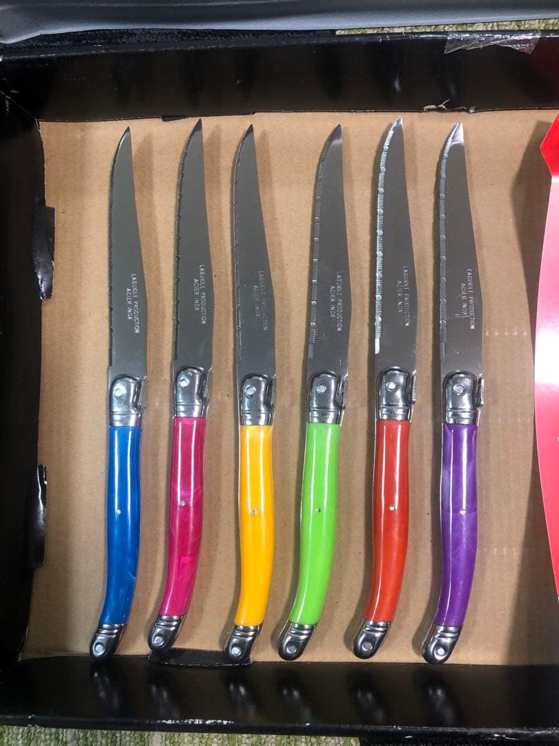 未使用 Laguiole ラギオール カトラリーセット 21本 専用ケース付き