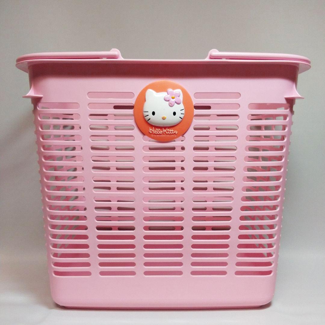 レア ハローキティ ランドリーバスケット 洗濯かご 収納 1998当時物