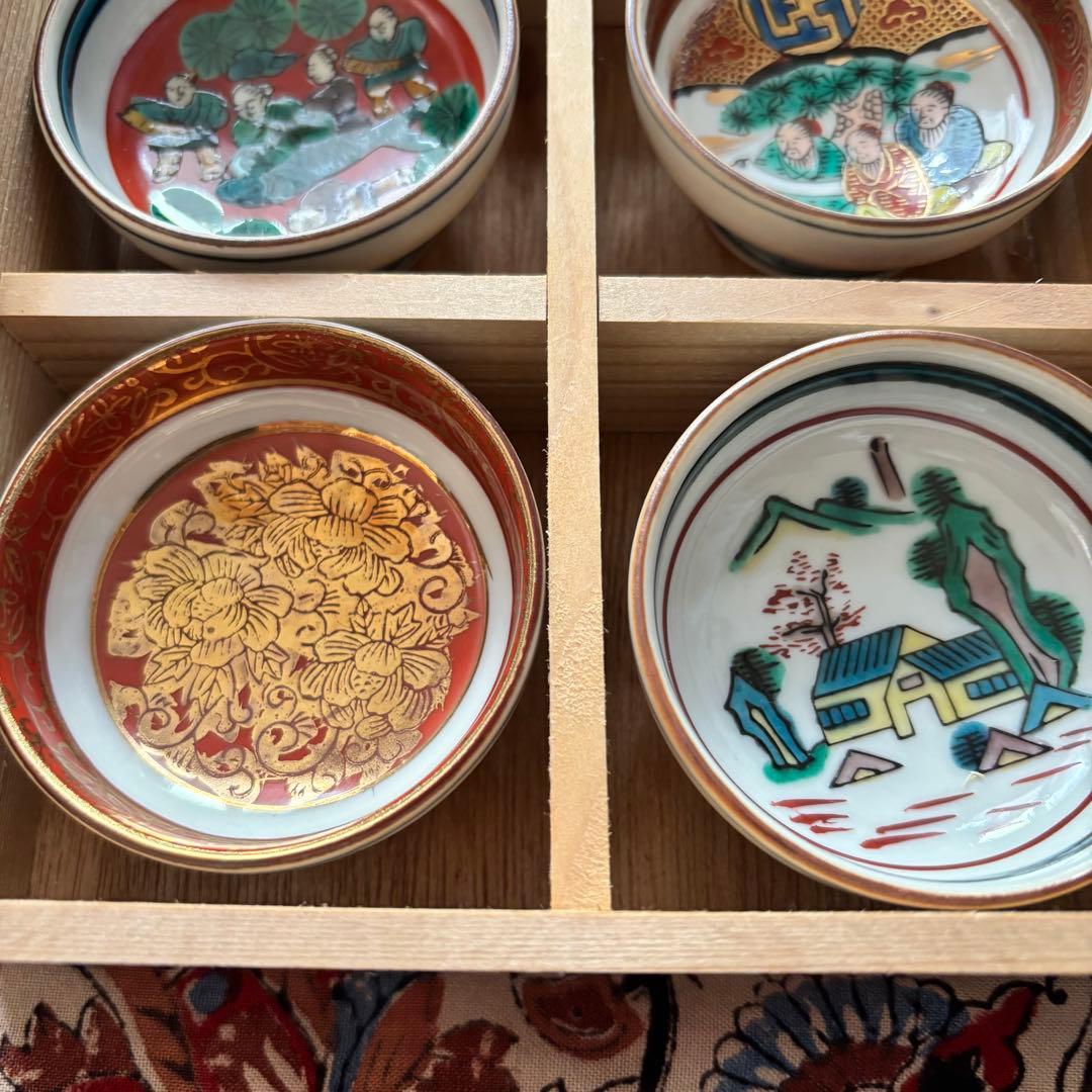 九谷焼 九谷洋山 時代盃 歴代盃 組盃 六客揃い - メルカリ