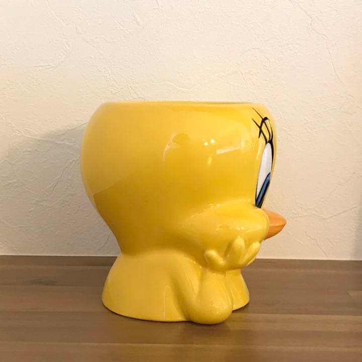 ☆ヴィンテージ☆ トゥイーティー ワーナー 陶器 顔型マグカップ 置物