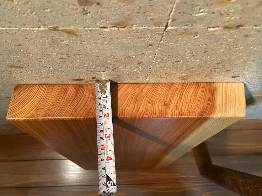 №41　秋田杉一枚板　花台　厚物良品です