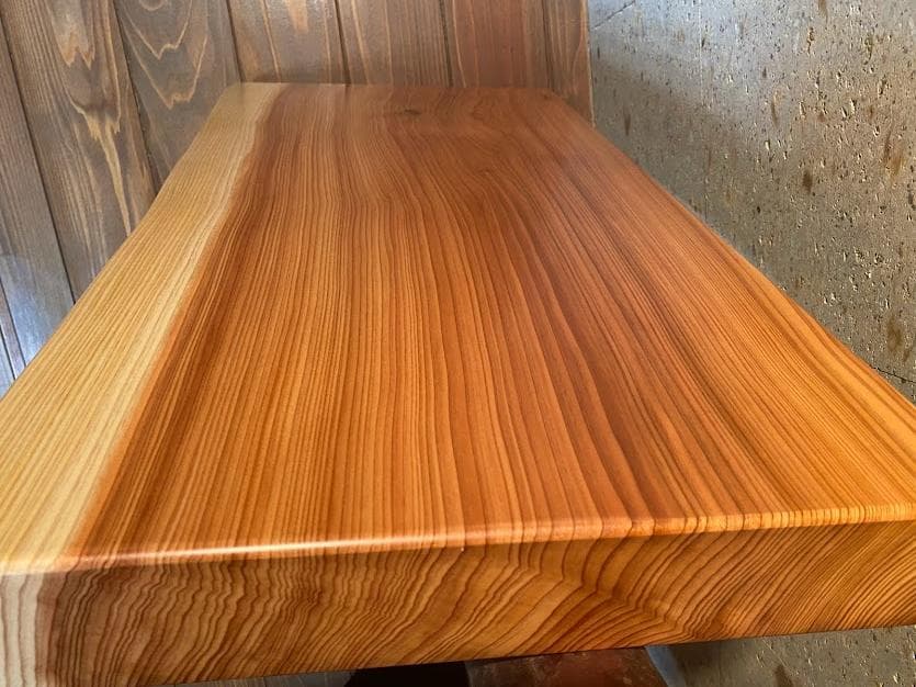 №41　秋田杉一枚板　花台　厚物良品です