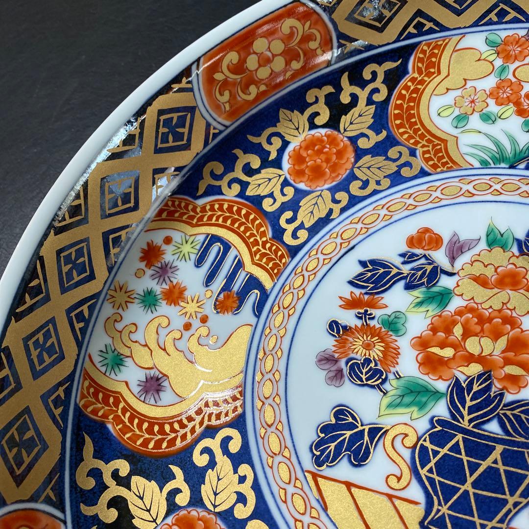 未使用 有田焼 明国窯 古伊万里金彩 盛鉢 大鉢 大皿 直径28.5㎝ - メルカリ