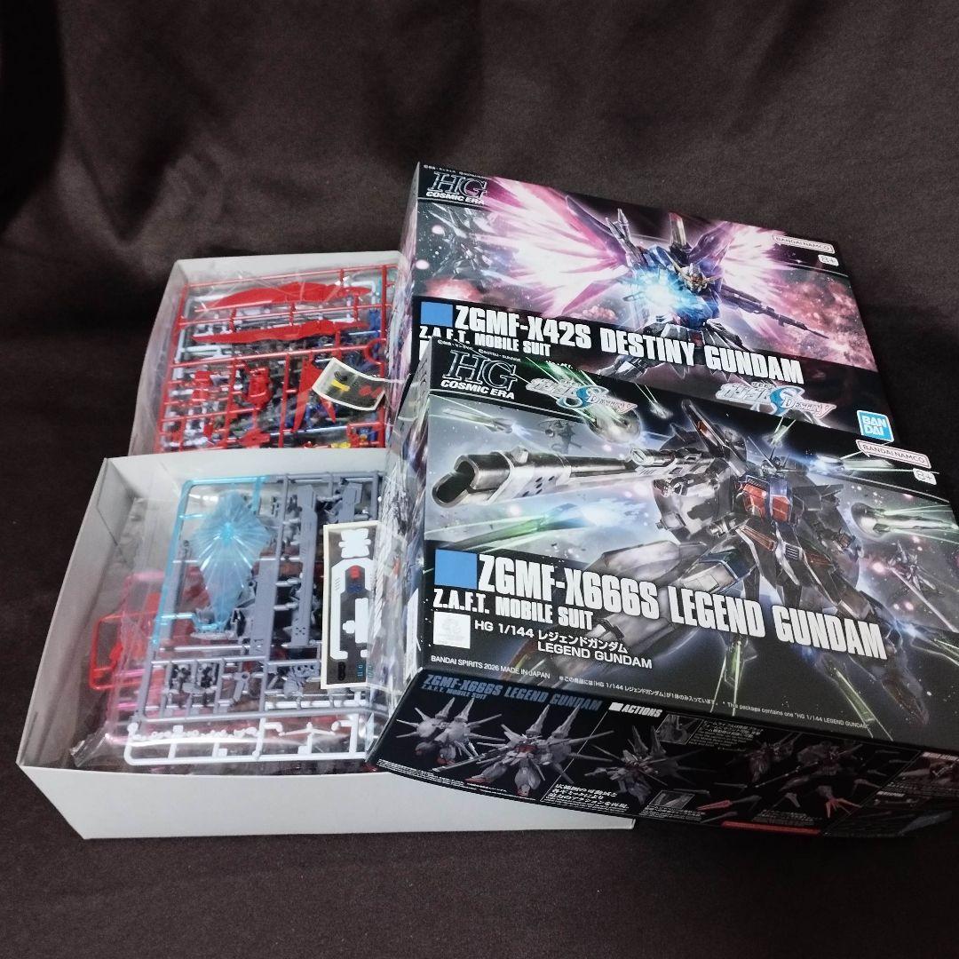 ガンプラ6点【レジェンド/デスティニー/ストフリ/インジャ/ズゴック