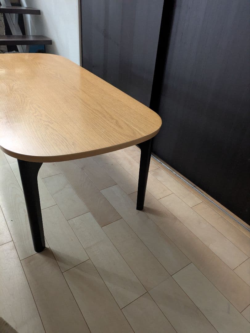 ナチュラルウッド 長方形テーブル 120cm×55cm ベルメゾン