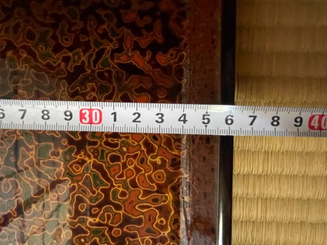 堆朱 わきとり盆 2枚