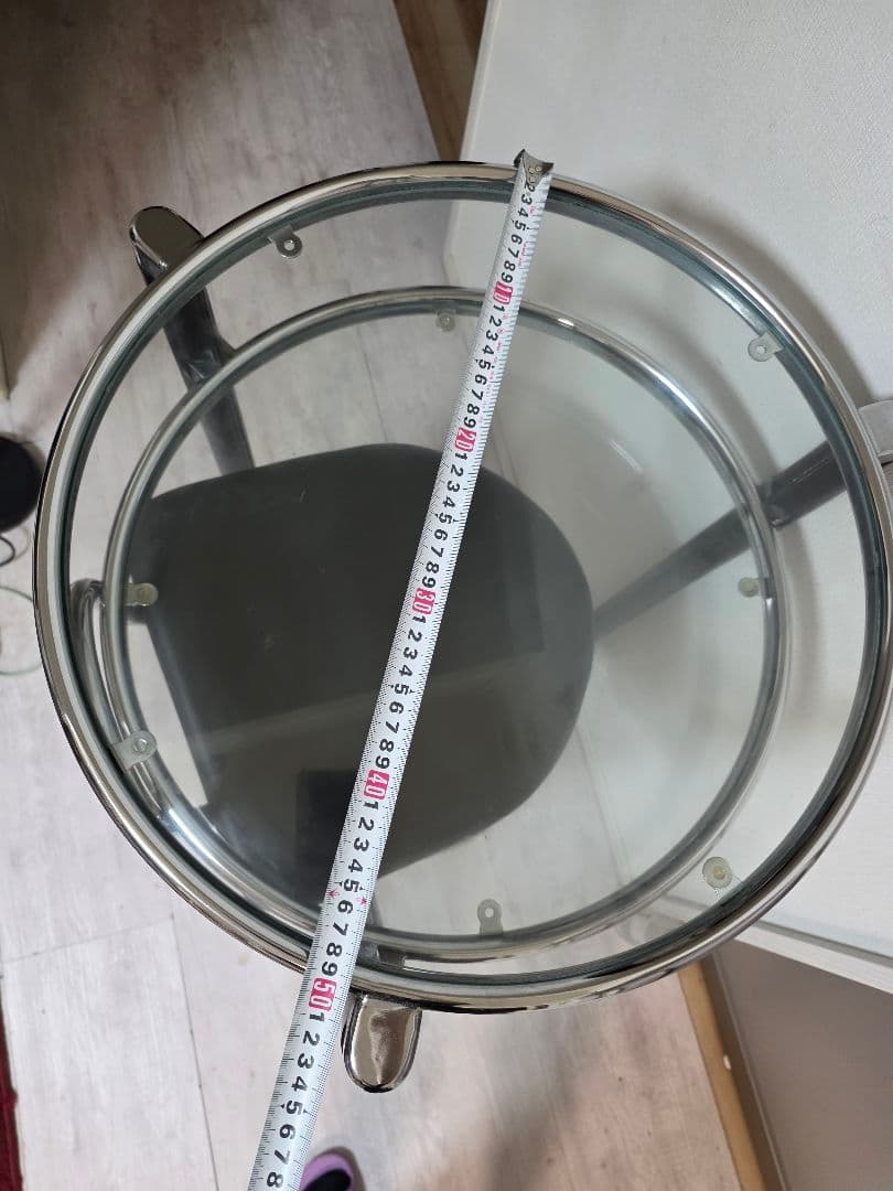 バースツール ガラス天板 スチールフレーム　チエアセット