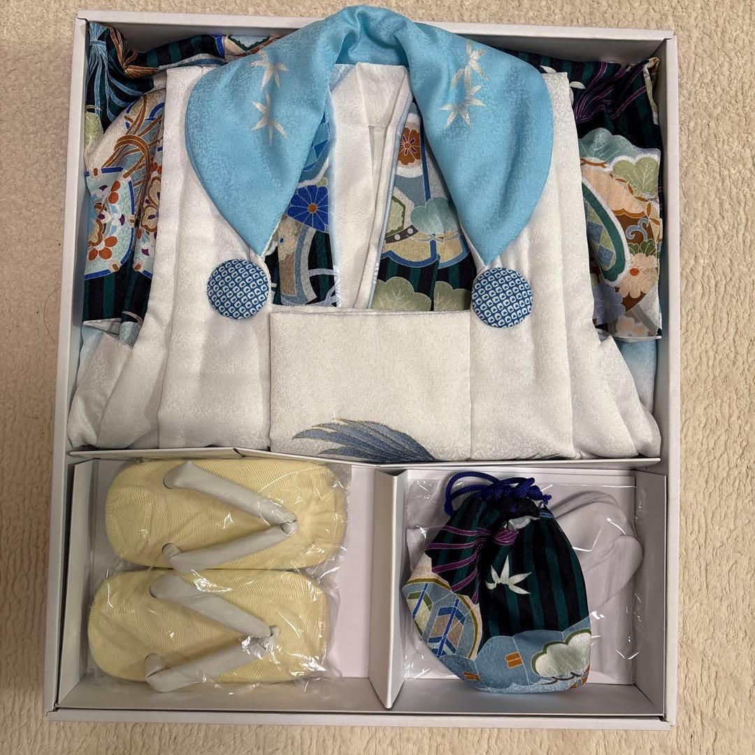 【美品】七五三　男の子用着物 3歳　被布フルセット