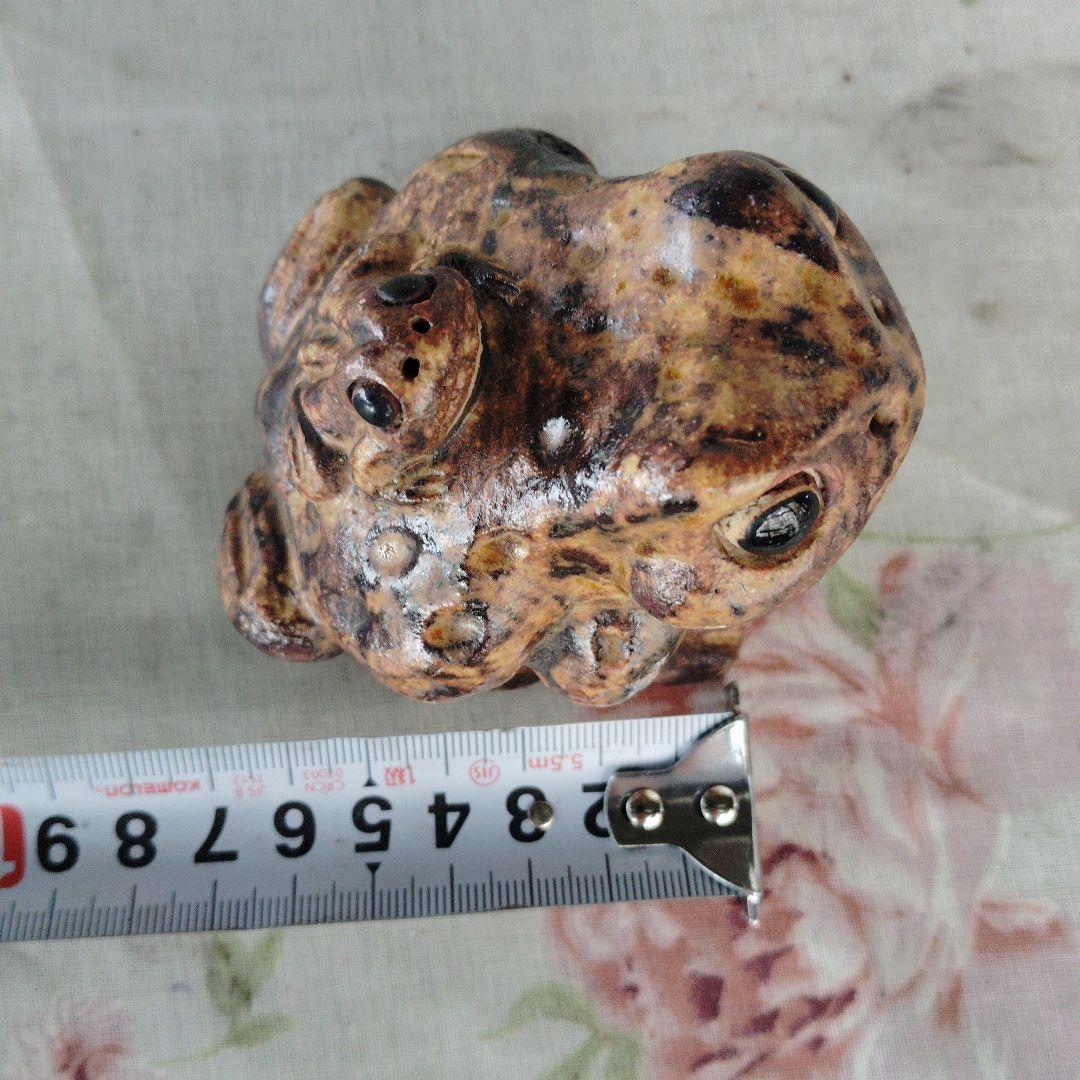 陶器製かえるの置物 陶芸 窯 園芸 盆栽 ガーデニング 庭 蛙5 - メルカリ