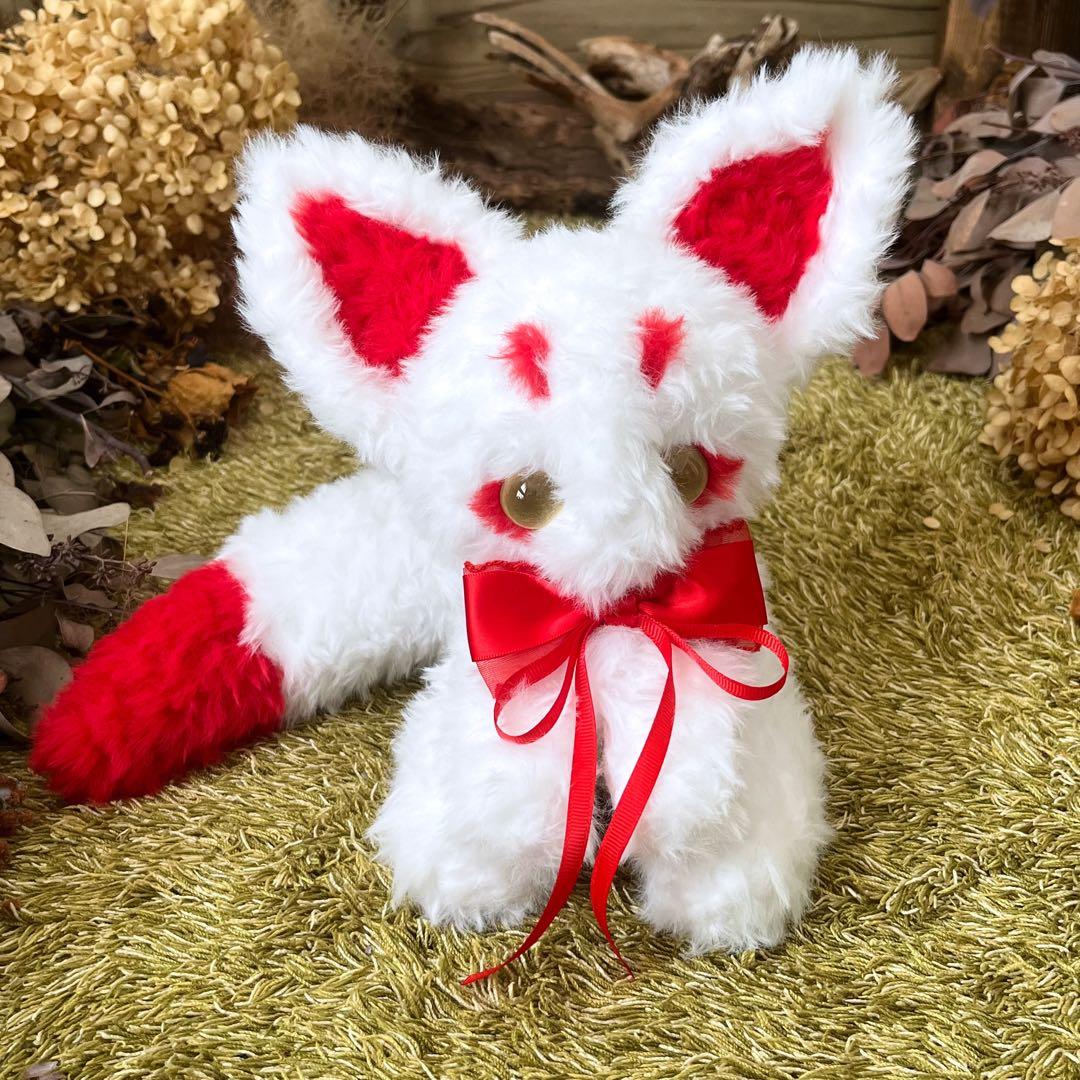 【sample】　あみぐるみ　ぬいぐるみ　アートドール 幻獣　狐