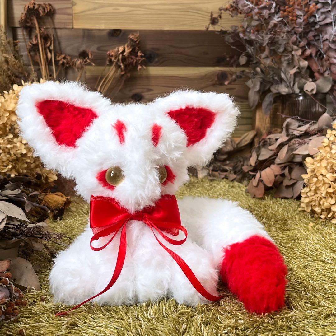 【sample】　あみぐるみ　ぬいぐるみ　アートドール 幻獣　狐