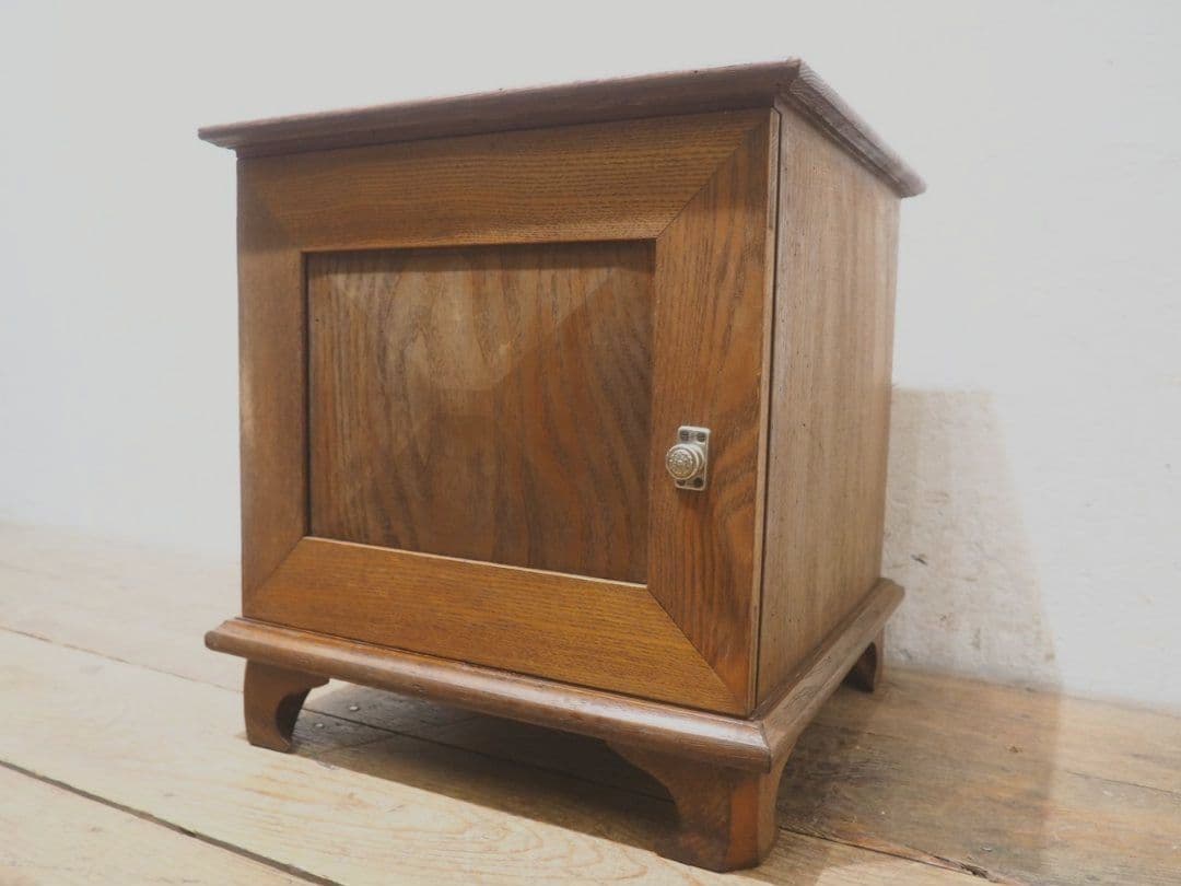 1276 ヴィンテージ　収納棚　陳列台　レコードラック　ケース　レトロ　古家具