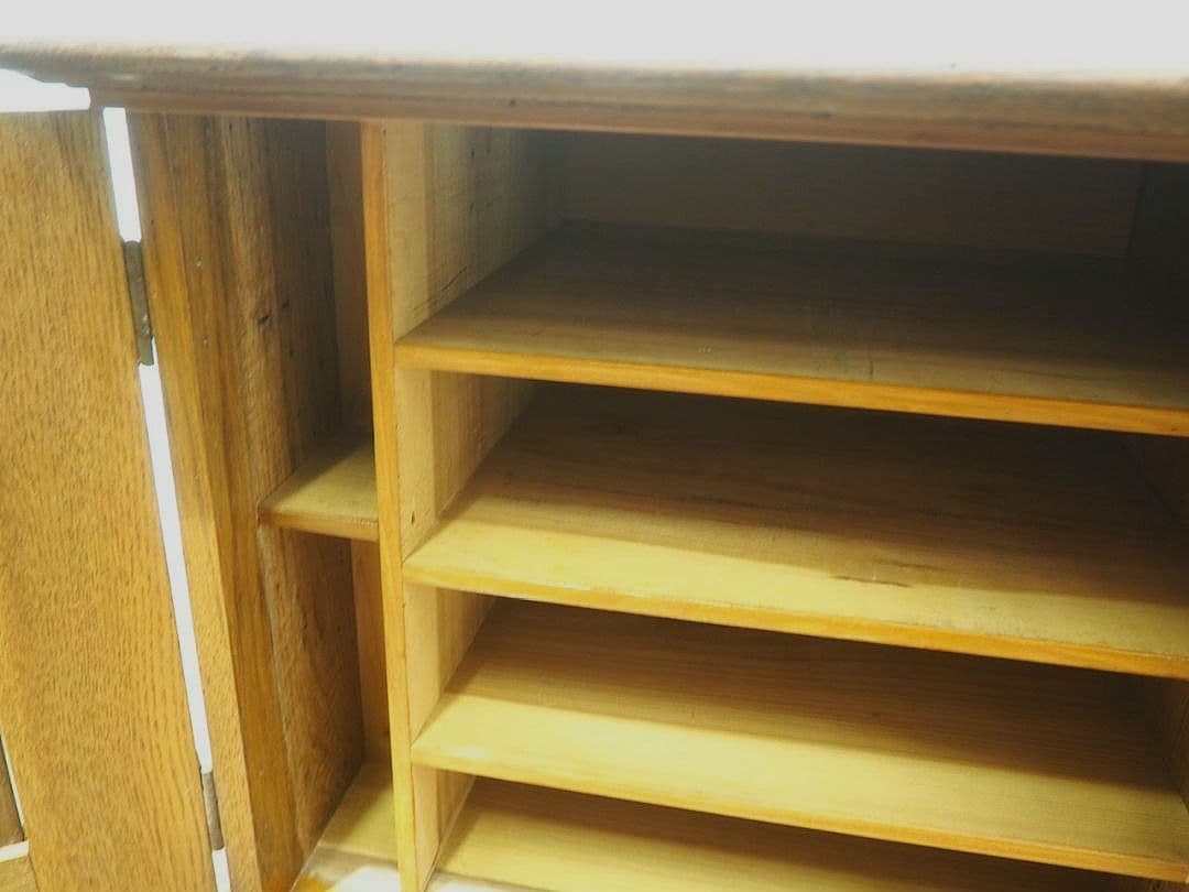 1276 ヴィンテージ　収納棚　陳列台　レコードラック　ケース　レトロ　古家具