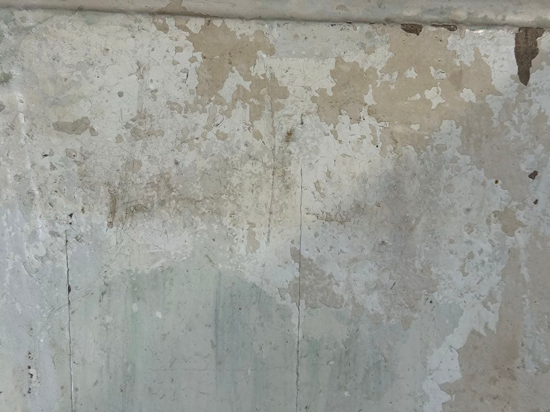 フランスアンティーク　シャビーシックなペイントの木製テーブル