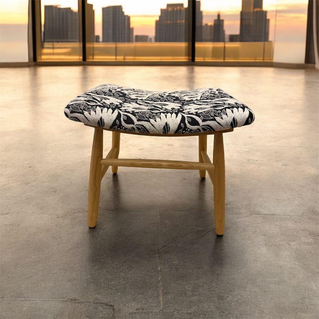 ミナペルホネン生地使用スツール　チェア　オットマン　イス　椅子　家具　インテリア