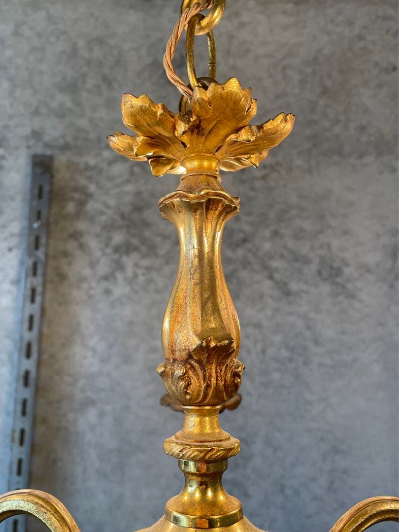 激安！5-8.フランス アンティーク シャンデリア 5灯 キャンドル 吊り下げ