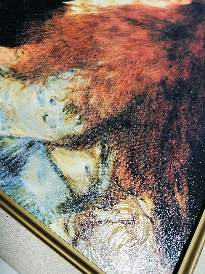 少女イレーヌ ルノワール 6号 立体複製名画 額装