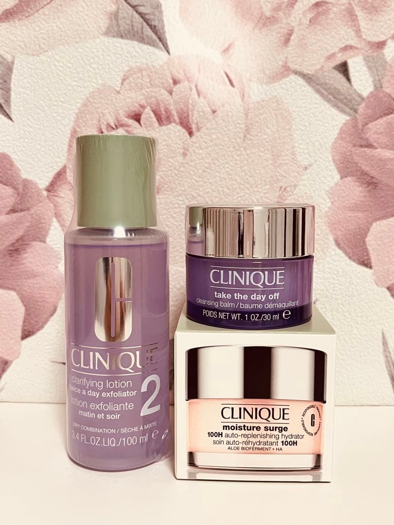 クリニーク　クラリフィングローション ジェルクリーム　クレンジングバーム　ポーチ