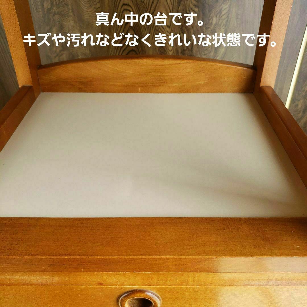 昭和 レトロ 家具 アンティーク 棚 シェルフ カリモクカグ 花台 電話台