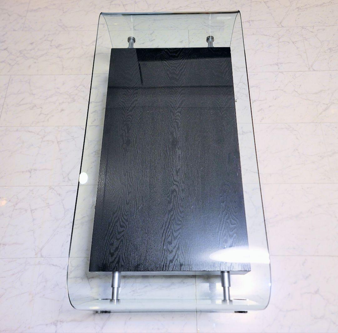 値下げ◆モダン◆ガラスセンターテーブル◆強化ガラス◆引取可