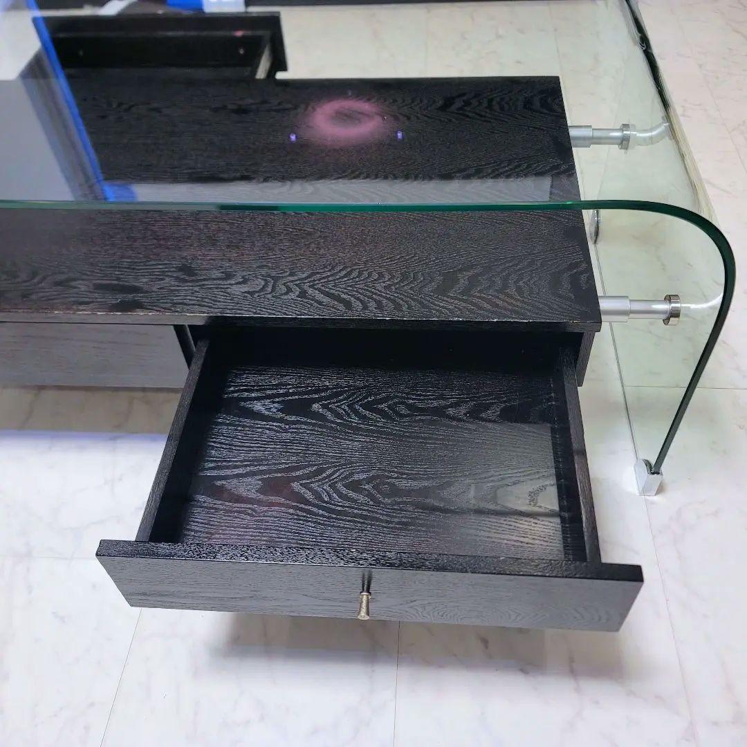 値下げ◆モダン◆ガラスセンターテーブル◆強化ガラス◆引取可