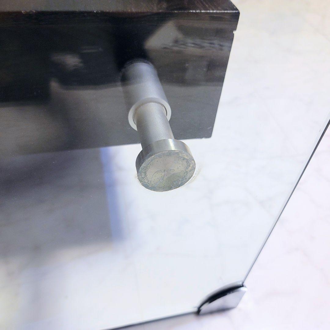 値下げ◆モダン◆ガラスセンターテーブル◆強化ガラス◆引取可