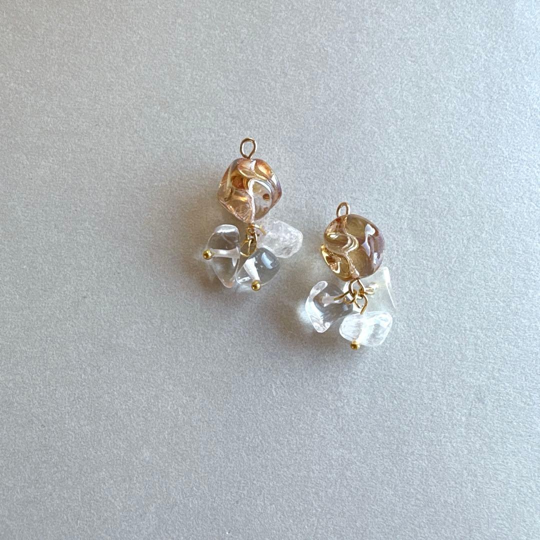 no.201 捻りガラスと鏡氷のquartz