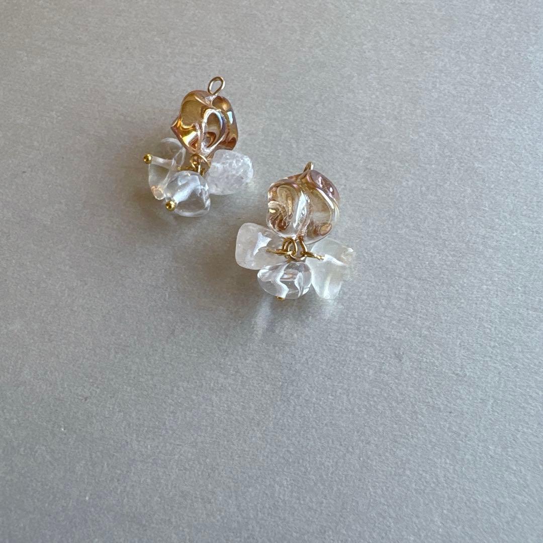 no.201 捻りガラスと鏡氷のquartz