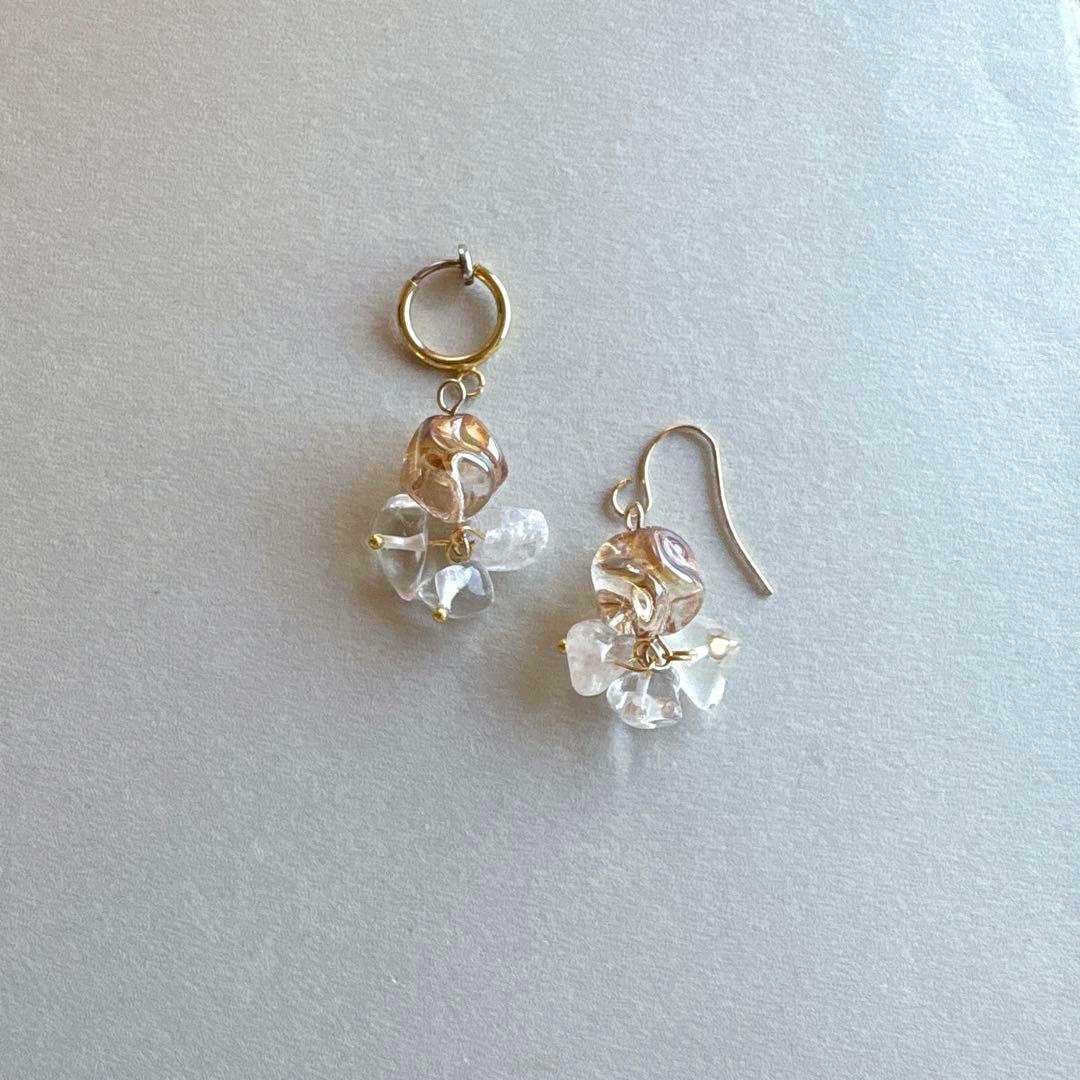 no.201 捻りガラスと鏡氷のquartz