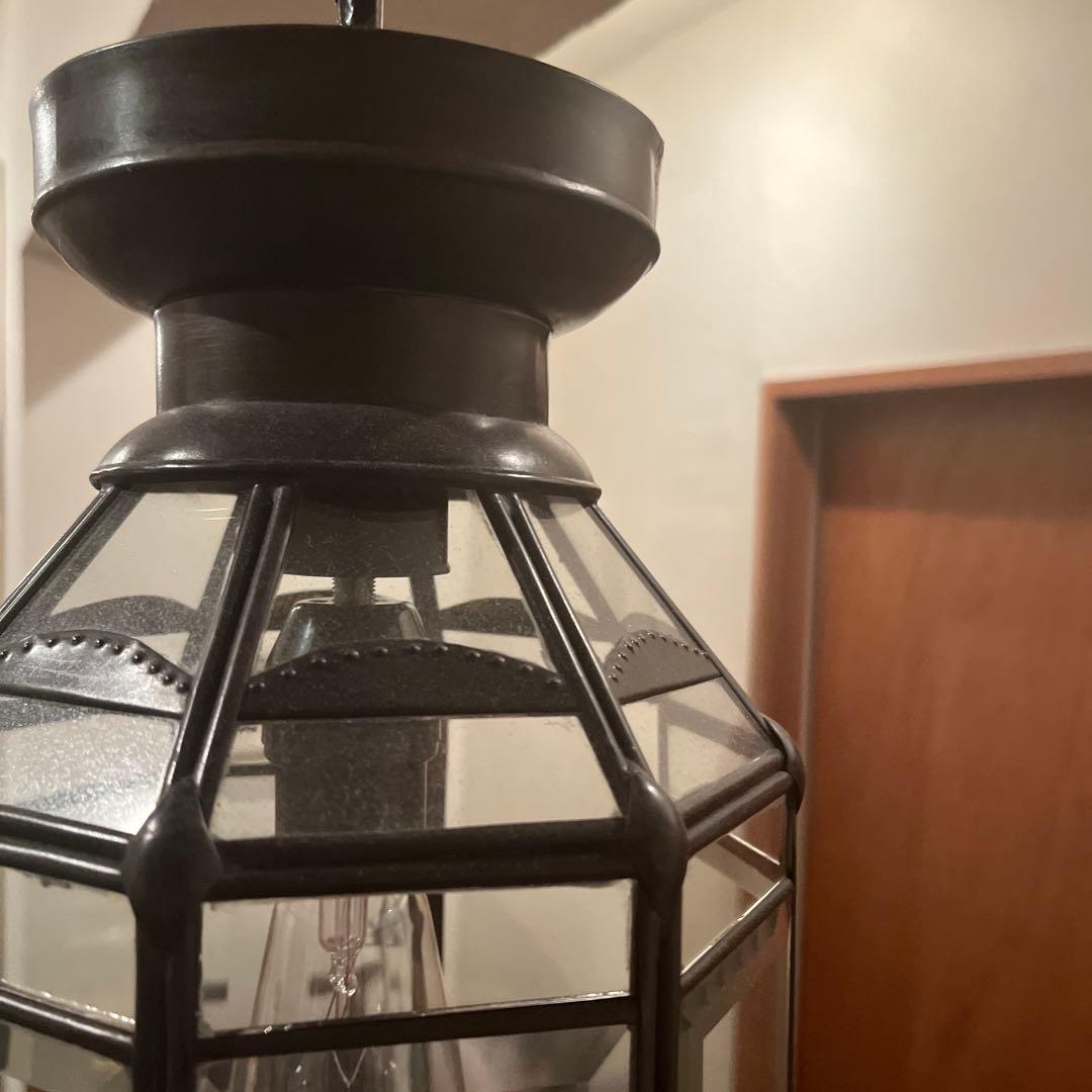 真鍮　ガラスペンダントライト ランプシェード 天井照明器具