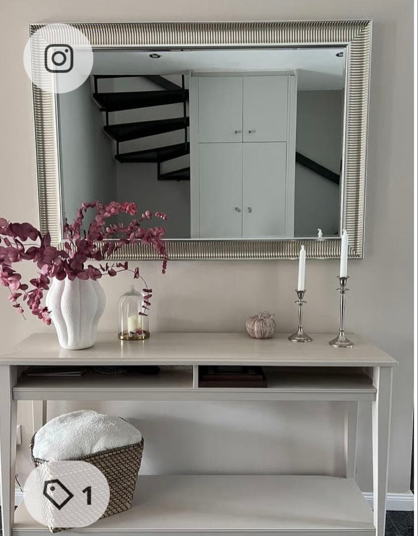 SONGE 壁掛け鏡 91x130 cm ゴールド　おしゃれ姿見