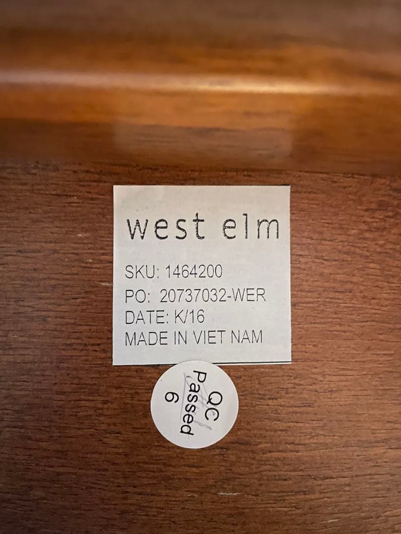 ブラウン木製シンプルチェア