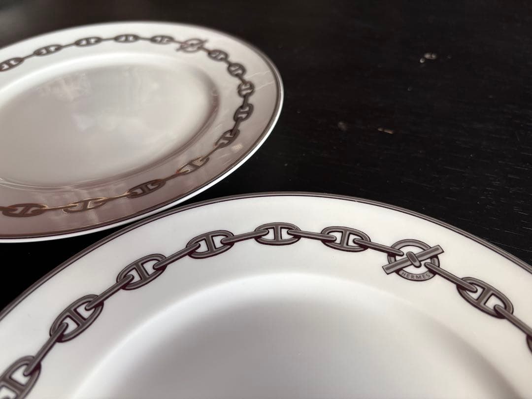 破格！HERMES エルメス シェーヌダンクル、リズム 皿　3点セット