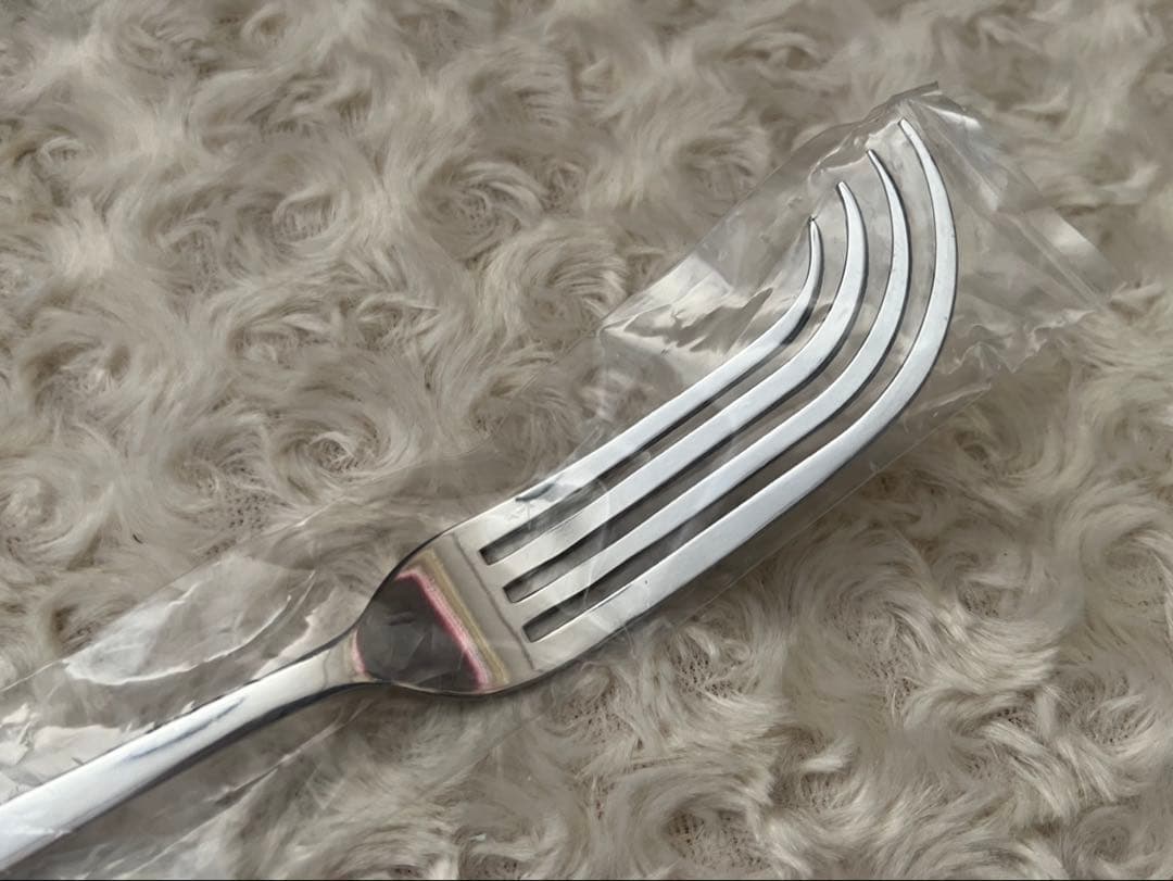 福田繁雄　カトラリー　福田繁雄デザインフォーク“左曲がりフォーク”