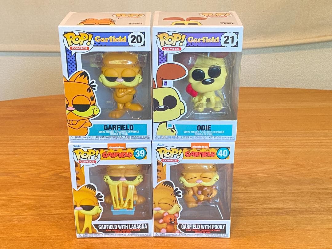 ガーフィールド ＆ オーディ フィギュア 4体セット ファンコポップ