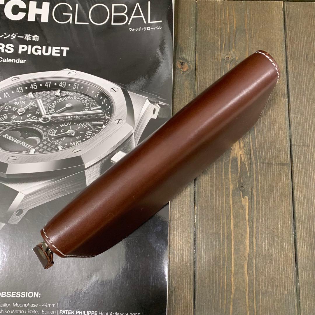 S23■コードバン × イタリアンレザー 長財布■馬 本革 ヌメ革 財布■珈琲