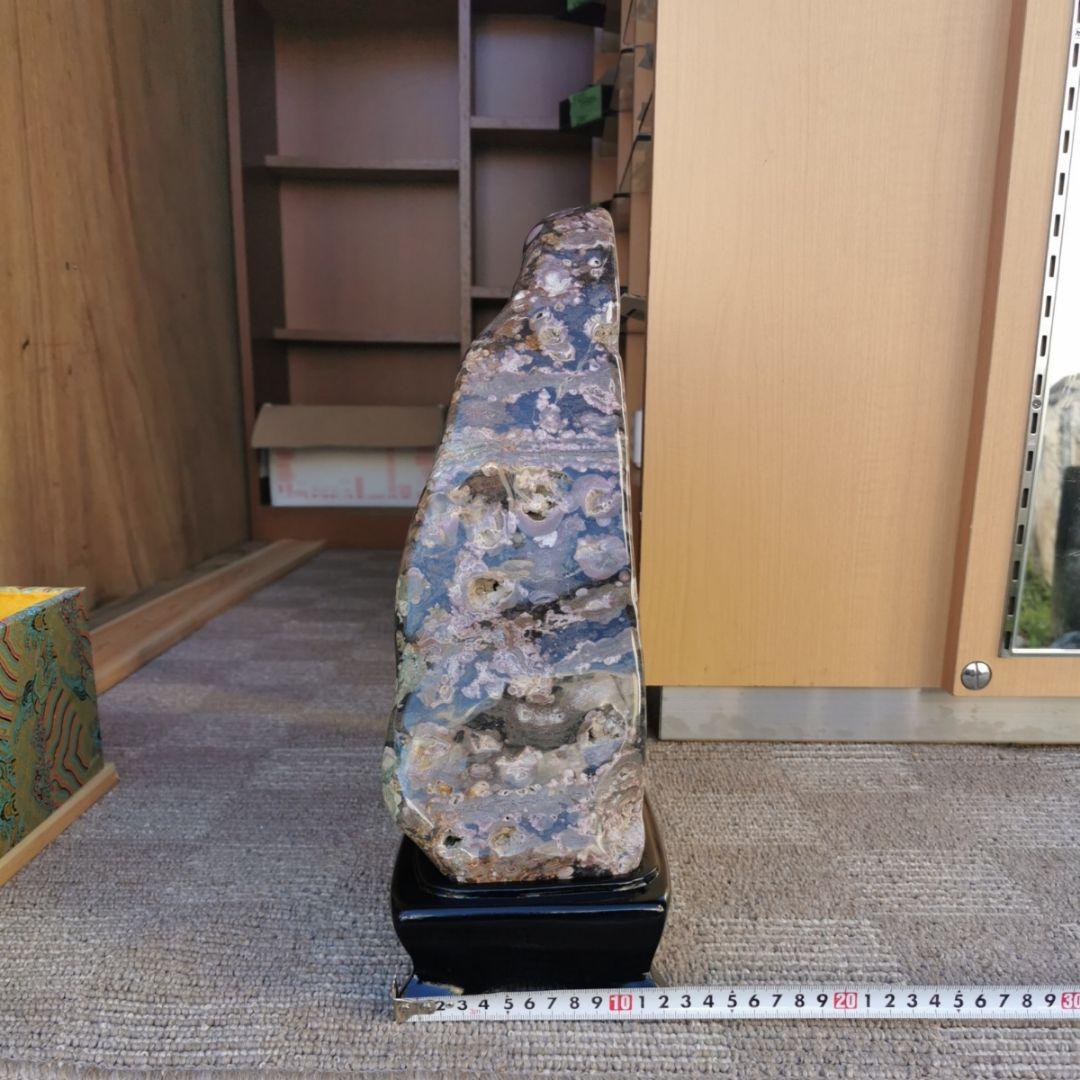 新潟産　牡丹石　14.8キロ　鑑賞石　石　置物　オブジェ　インテリア　菊花石