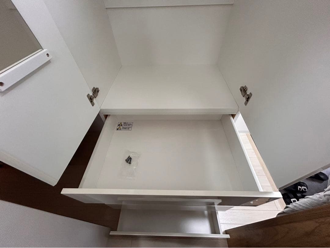 美品】ニトリ ブレザータンス 白 (ポルテD 80BC WH) ワードローブ