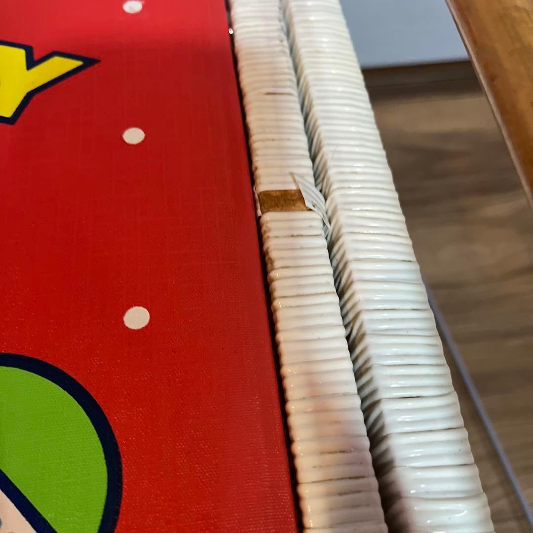 ✳︎レトロ　ハローキティ　かご　バスケット　サンリオ　収納　籠　昭和　レア編み込み