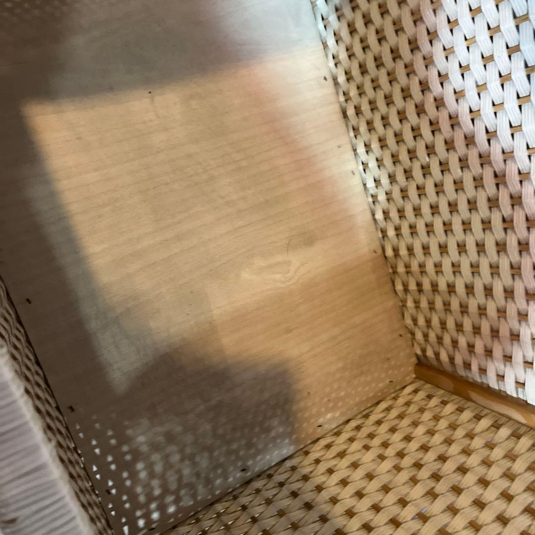 ✳︎レトロ　ハローキティ　かご　バスケット　サンリオ　収納　籠　昭和　レア編み込み