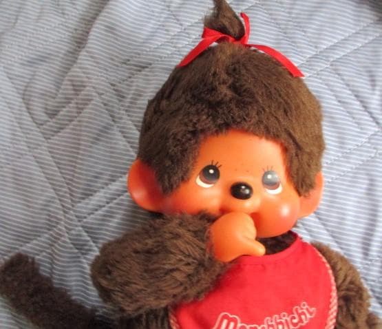 モンチッチ ぬいぐるみ2体 セキグチ 泣き顔 赤いスタイ 男の子 BIG